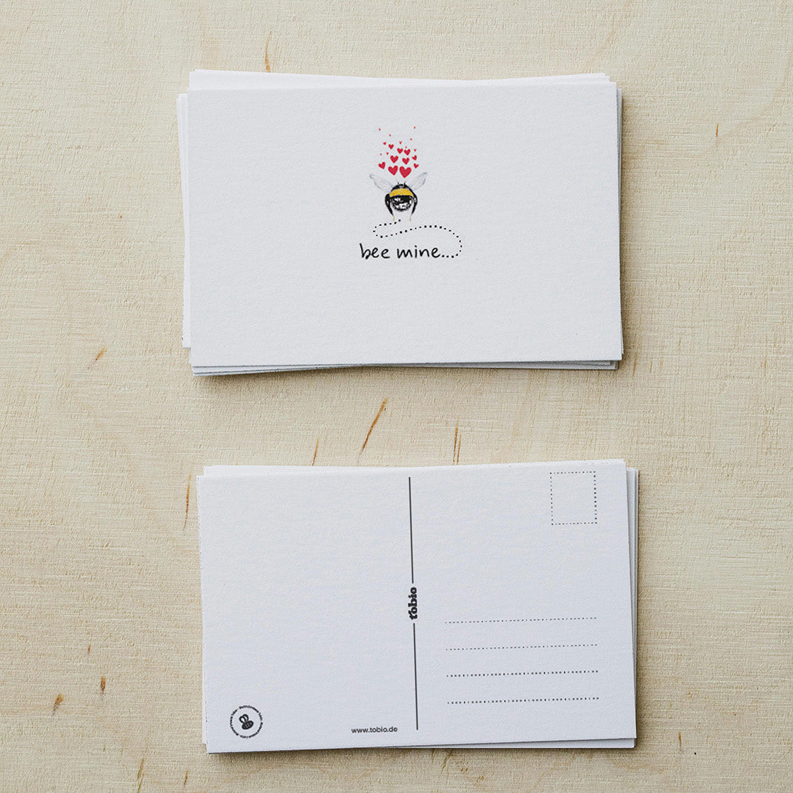 Bee Mine - Postkarte ❤️
