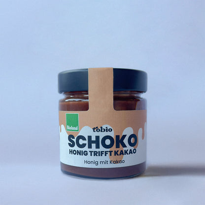 SCHOKO Honig trifft Kakao - Bioland Honig mit Kakao 